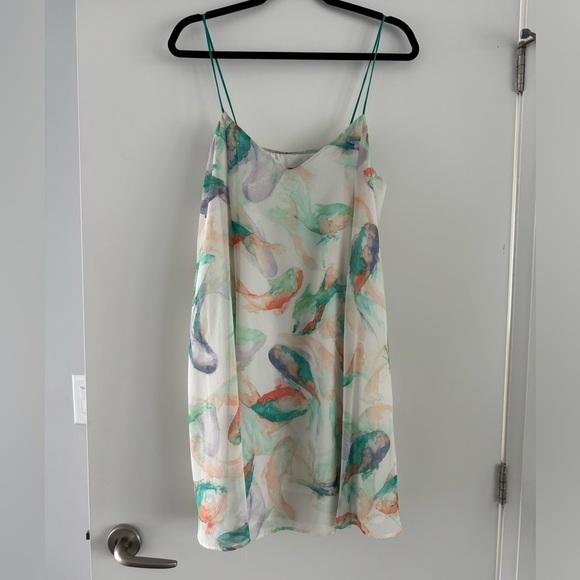 Zara flowy watercolour dress - Picture 1 of 5